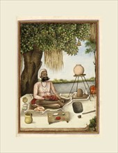 Tashrih al-aqvam, some of the sects, castes, and tribes of India, 1825. Sannyasia a Saiva mendicant