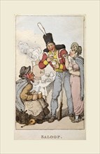 Rowlandson's characteristic Sketches of the Lower Orders,Picture of London, Saloop, a popular