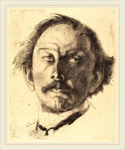 Albert Besnard, Jules Destrée, French, 1849-1934, 1917, etching and drypoint in black on cream laid