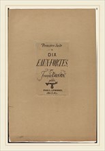 FranÃ§ois Bonvin (French, 1817-1887), PremiÃ¨re Suite de dix eaux-fortes, 1861-1871, complete