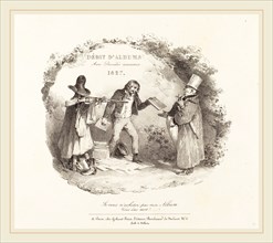 Nicolas-Toussaint Charlet (French, 1792-1845), Débit d'Albums avec Procédés nouveaux (New Methods