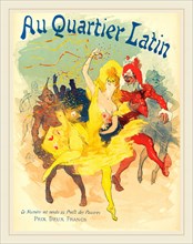 Jules Chéret (French, 1836-1932), Au Quartier Latin, 1894, color lithograph