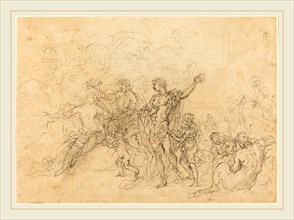 Francesco Solimena (Italian, 1657-1747), Bacchus and Ariadne, graphite on laid paper