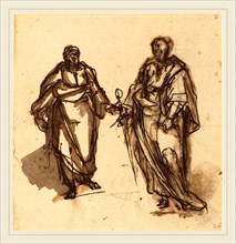 Cherubino Alberti (Italian, 1553-1615), Saints Peter and Paul, pen and brown and iron gall ink,