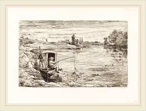 Charles-FranÃ§ois Daubigny (French, 1817-1878), Cabin Boy Fishing (Le Mousse a la peche), 1862,