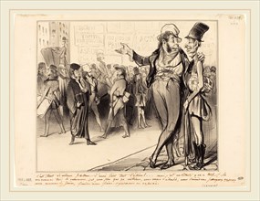 Honoré Daumier (French, 1808-1879), C'est tout de mÃªme flatteur d'avoir fait tant d'élÃ¨ves!,