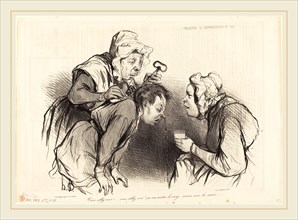Honoré Daumier (French, 1808-1879), Vous allez voir! Ã§a va arrÃªter le sang..., 1838, lithograph