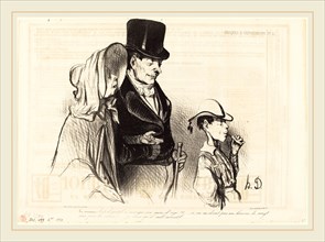 Honoré Daumier (French, 1808-1879), La Maman-Est-il gentil a manger son sucre d'orge!, 1838,
