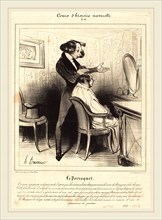 Honoré Daumier (French, 1808-1879), Le Perroquet, 1838, lithograph on newsprint