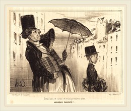 Honoré Daumier (French, 1808-1879), Douze ans et demi et trois premiers prix, 1839, lithograph on