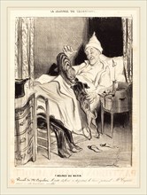 Honoré Daumier (French, 1808-1879), 7 heures du matin, 1839, lithograph on newsprint