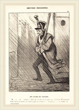 Honoré Daumier (French, 1808-1879), Emotions Parisiennes: Une Victime des Factions, 1842,
