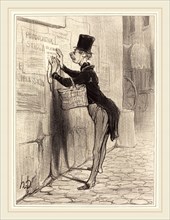 Honoré Daumier (French, 1808-1879), Le Placeur, 1842, lithograph