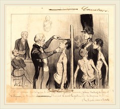 Honoré Daumier (French, 1808-1879), Le Conseil de révision, 1842, lithograph