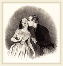 Honoré Daumier (French, 1808-1879), Le Jour de l'an, 1844, lithograph
