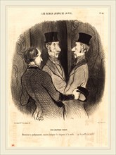 Honoré Daumier (French, 1808-1879), Un Chapeau neuf, 1845, lithograph on newsprint