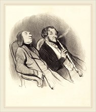 Honoré Daumier (French, 1808-1879), Les Fumeurs de Hadchids, 1845, lithograph