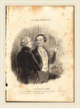 Honoré Daumier (French, 1808-1879), Une Maitresse a l'Opéra, 1845, lithograph