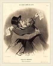 Honoré Daumier (French, 1808-1879), Fusion des compagnies, 1845, lithograph on newsprint