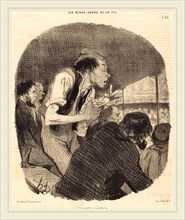 Honoré Daumier (French, 1808-1879), A la porte Saint-Martin, 1846, lithograph on newsprint