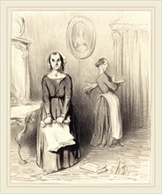 Honoré Daumier (French, 1808-1879), Ce Journal trouve mon ouvrage pitoyable, 1844, lithograph