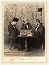 Honoré Daumier (French, 1808-1879), Quand le crime ne donne pas, 1848, lithograph