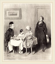 Honoré Daumier (French, 1808-1879), Un Ami est un crocrodile, 1845, lithograph