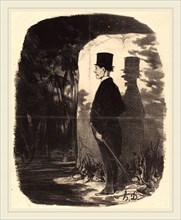 Honoré Daumier (French, 1808-1879), Il n'y a pas a dire, il faut que je traverse ce bois, 1845,