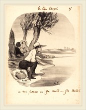 Honoré Daumier (French, 1808-1879), Ma femme Ã§a mord Ã§a mord!, 1846, lithograph