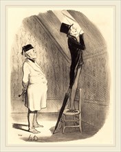 Honoré Daumier (French, 1808-1879), Oh! quant a la vue, vous ne trouverez pas mieux qu'ici!, 1847,