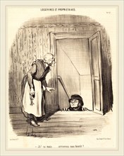 Honoré Daumier (French, 1808-1879), Ah! Ã§a mais arriverons-nous bientÃ´t?, 1847, lithograph on