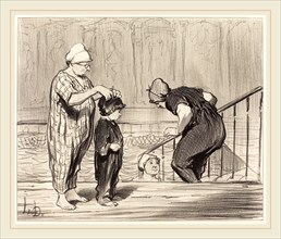 Honoré Daumier (French, 1808-1879), En Famille, 1847, lithograph