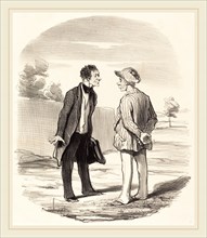 Honoré Daumier (French, 1808-1879), Oui, monsieur Gimblet, l'ordre ne sera rétabli, 1851,
