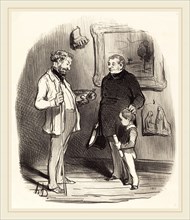 Honoré Daumier (French, 1808-1879), V'la mon petit s'il n'a pas assez de moyens, 1850, lithograph