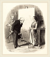 Honoré Daumier (French, 1808-1879), Madame, j'ai bien l'honneur!, 1848, lithograph