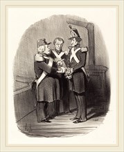 Honoré Daumier (French, 1808-1879), Expliquez-moi donc, monsieur Badoulard, 1851, lithograph