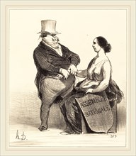Honoré Daumier (French, 1808-1879), Docteur je ne suis pas aussi malade, 1851, lithograph
