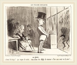 Honoré Daumier (French, 1808-1879), Au Havre, 1852, lithograph