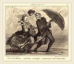 Honoré Daumier (French, 1808-1879), Ã§a n'est rien Ãâléonoreca n'est rien, published 1857,