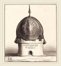Honoré Daumier (French, 1808-1879), Le couronnement de son édifice, 1870, lithograph