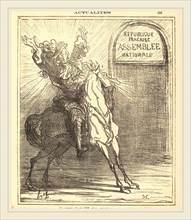 Honoré Daumier (French, 1808-1879), Ce pauvre Louis XIV n'en croyant pas ses yeux, 1871, gillotype