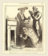 Honoré Daumier (French, 1808-1879), Bien vexés de ne pas trouver la couronne, 1871, gillotype on