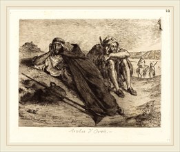 EugÃ¨ne Delacroix (French, 1798-1863), Arabs of Oran (Arabes d'Oran), 1833, etching