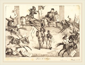 EugÃ¨ne Delacroix (French, 1798-1863), LeÃ§on de Voltiges (Trick Riding), 1822, lithograph on wove