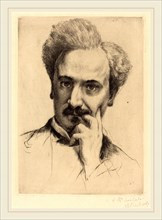 Marcellin-Gilbert Desboutin (French, 1823-1902), Henri Rochefort, 1880, drypoint on laid paper