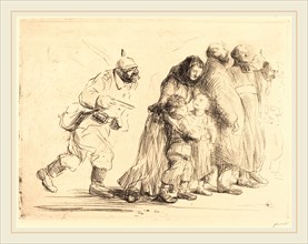 Jean-Louis Forain, The Notables (large plate), French, 1852-1931, c. 1915, etching and drypoint