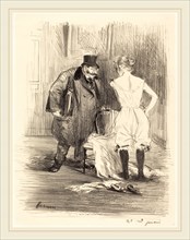 Jean-Louis Forain (French, 1852-1931), A Seizure, c. 1891, lithograph