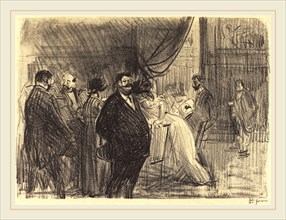 Jean-Louis Forain, Gambling Room, French, 1852-1931, 1914, lithograph
