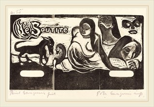 Paul Gauguin (French, 1848-1903), Title Page for "Le Sourire" (Titre du Sourire), in or after 1895,