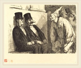 Etienne after Honoré Daumier (French, active 19th century), Bal de l'Opera: Tu t'amuses trop!,